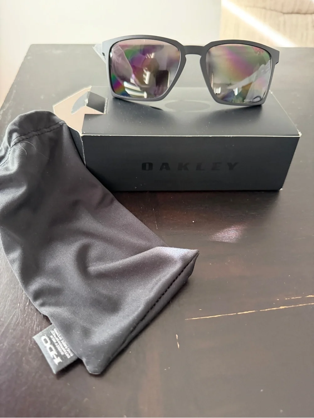 Oakley Exchange Sun PRIZM Polarized Sunglasses - Black Frame, Gray Lenses